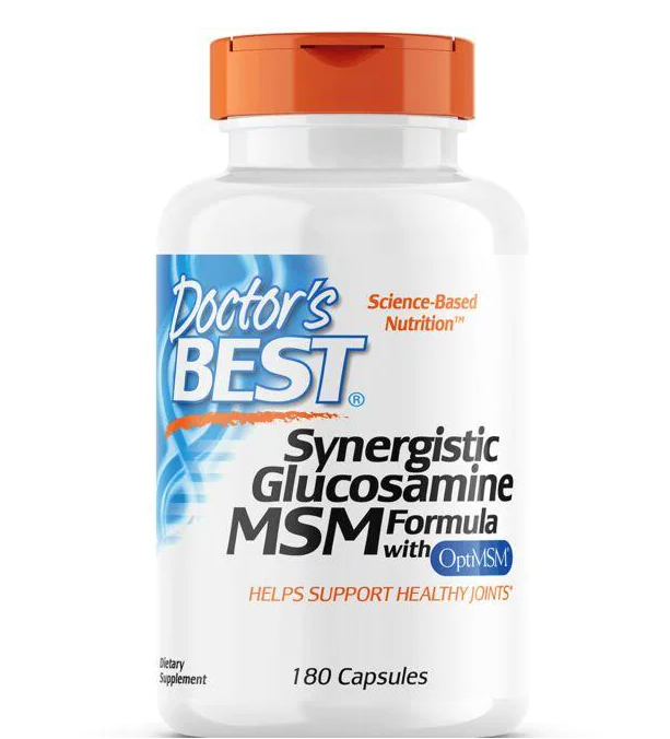 Synergistic Glucosamine MSM Formula with OptiMSM 180 Caps