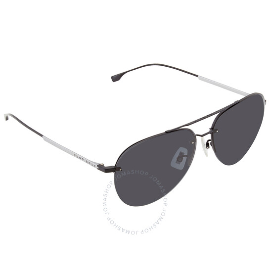HUGO BOSS Dark Grey Aviator Men's Sunglasses Item No. BOSS 1066/F/S 0003/IR 62