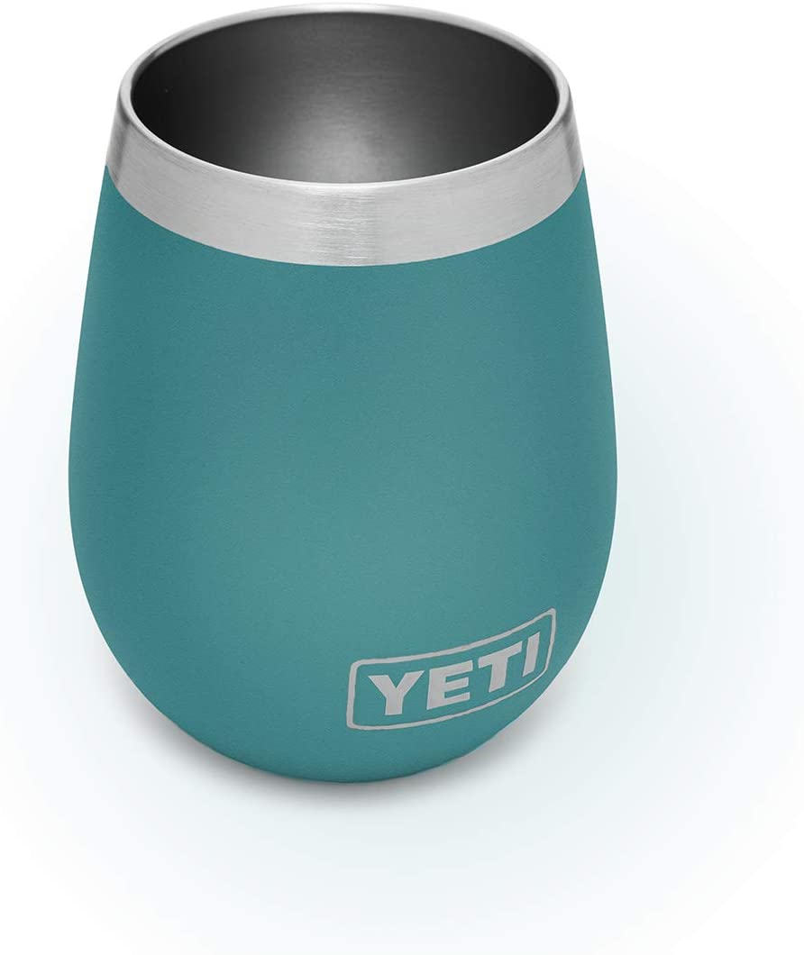 YETI Rambler 10 oz Wine Tumbler, Vacuum Insulated, Stainless Steel ( Color: Seafoam (Single) )