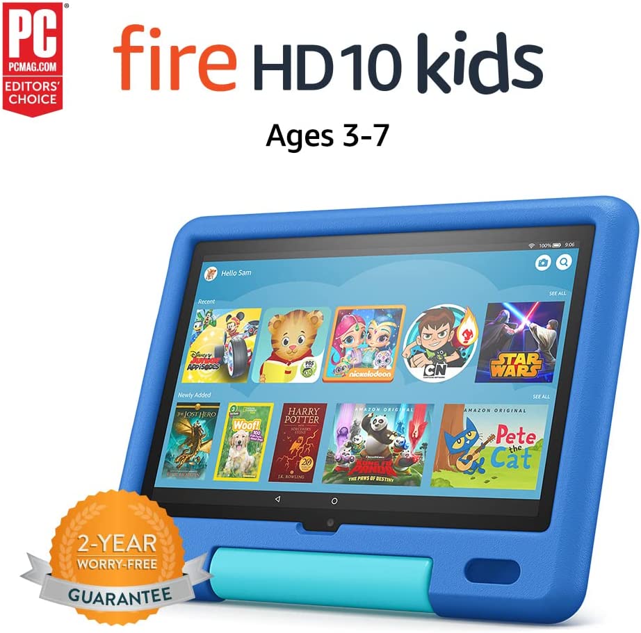 Color: Sky Blue  Style: Standalone Fire Kids tablet