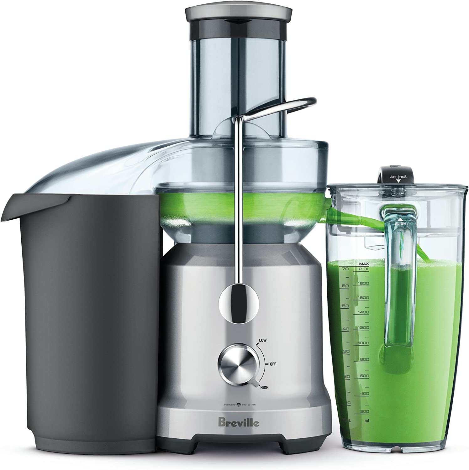 Breville Juice Fountain Cold Juicer, Silver, BJE430SIL