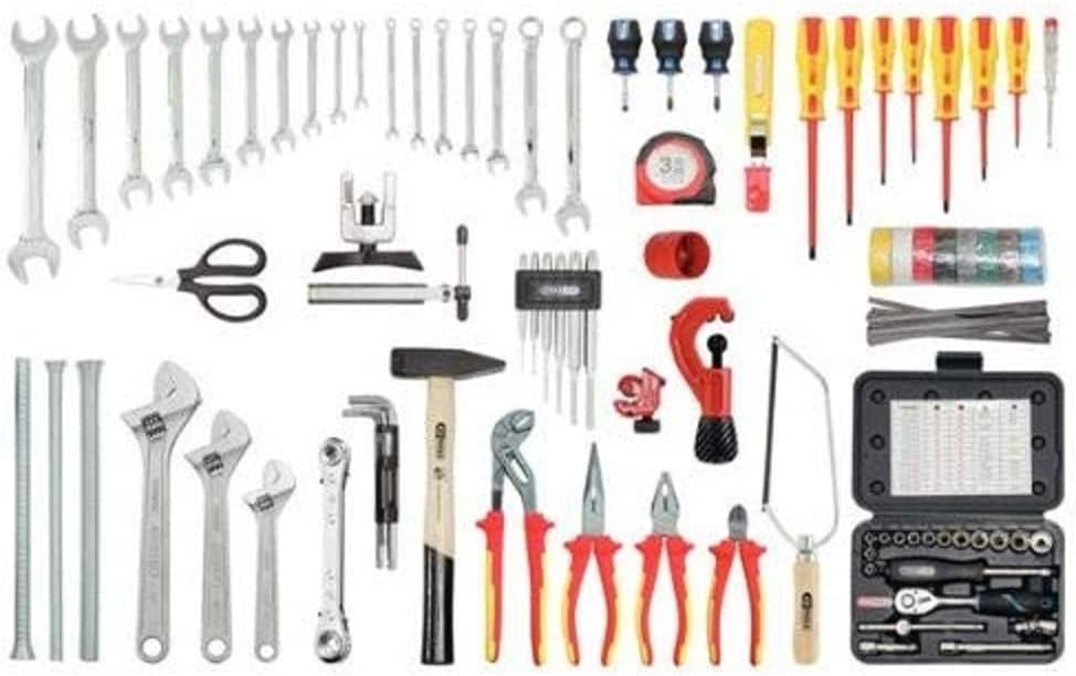 KS Tools 116.0175 Sanitary tool kit, 129 pcs