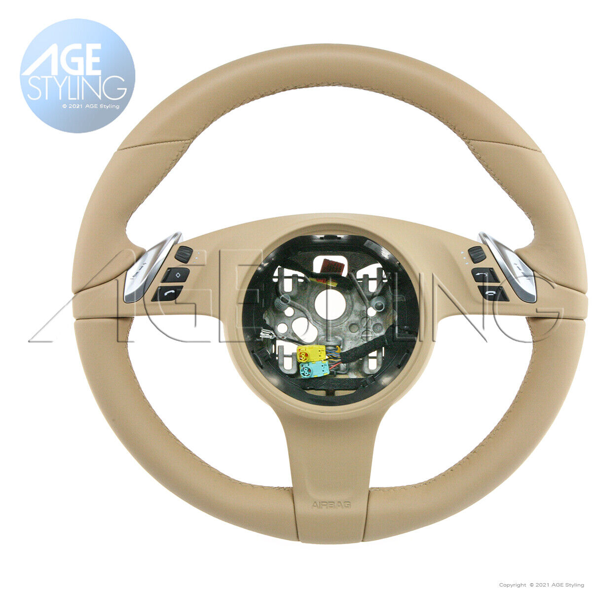 OEM Porsche Cayenne 958 Panamera 970 997 991 PDK Luxor Beige Steering Wheel