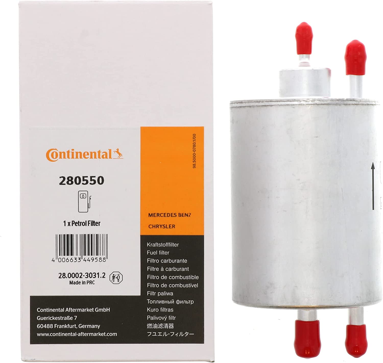 Continental 280550 Original Equipment Quality Fuel Filter