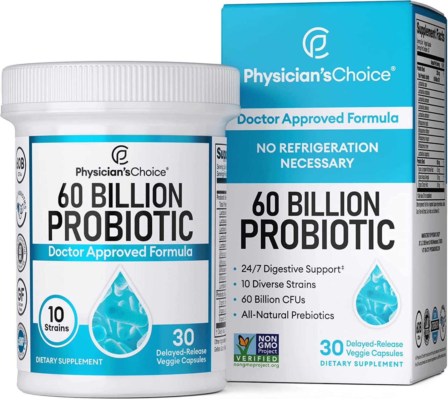 Flavor Name: 60B Probiotic, Size: 30 Count (Pack of 1)
