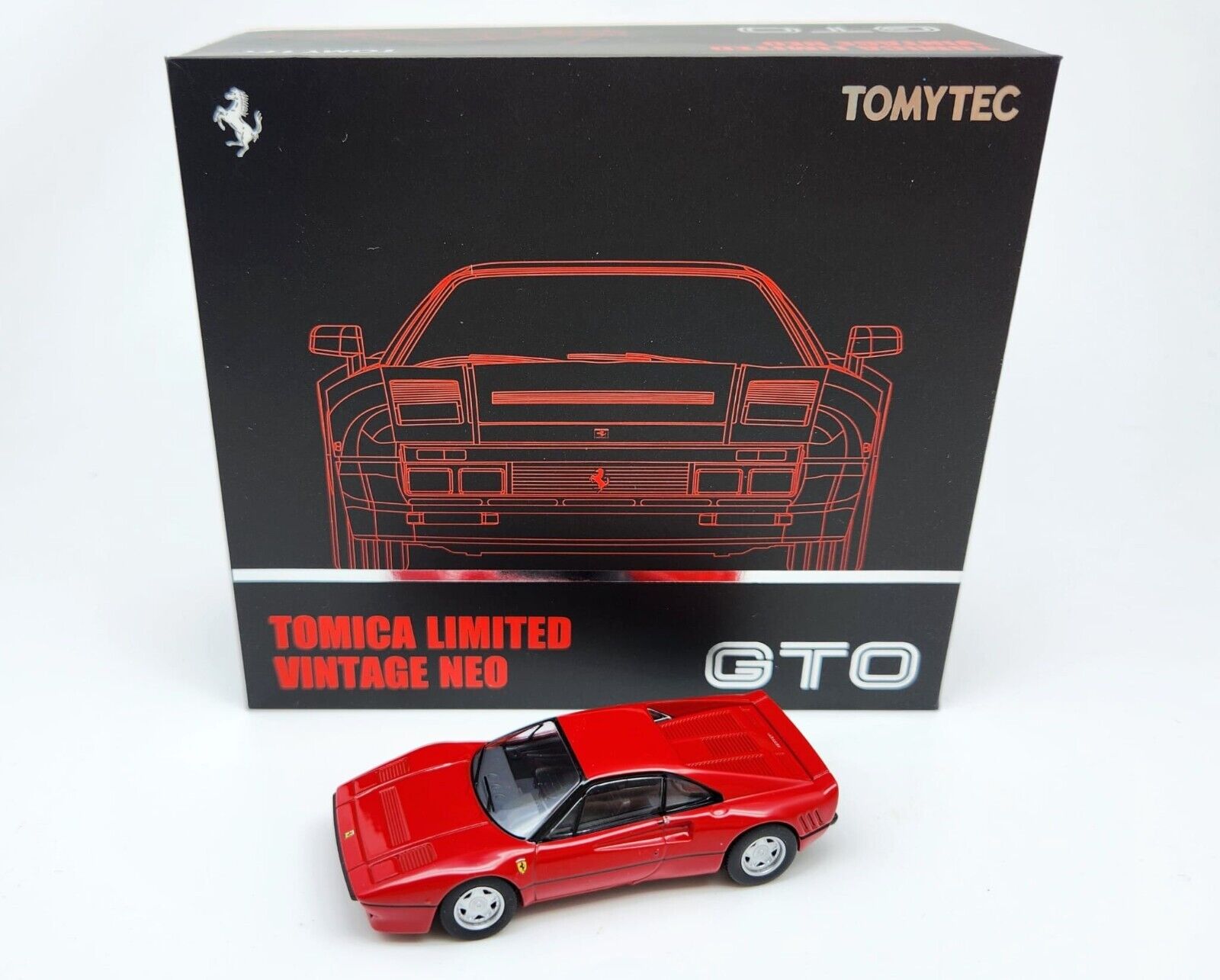 1:64 Tomytec Tomica Limited Vintage Neo Ferrari 288 GTO F114 B 1984 Red TLV LV-N