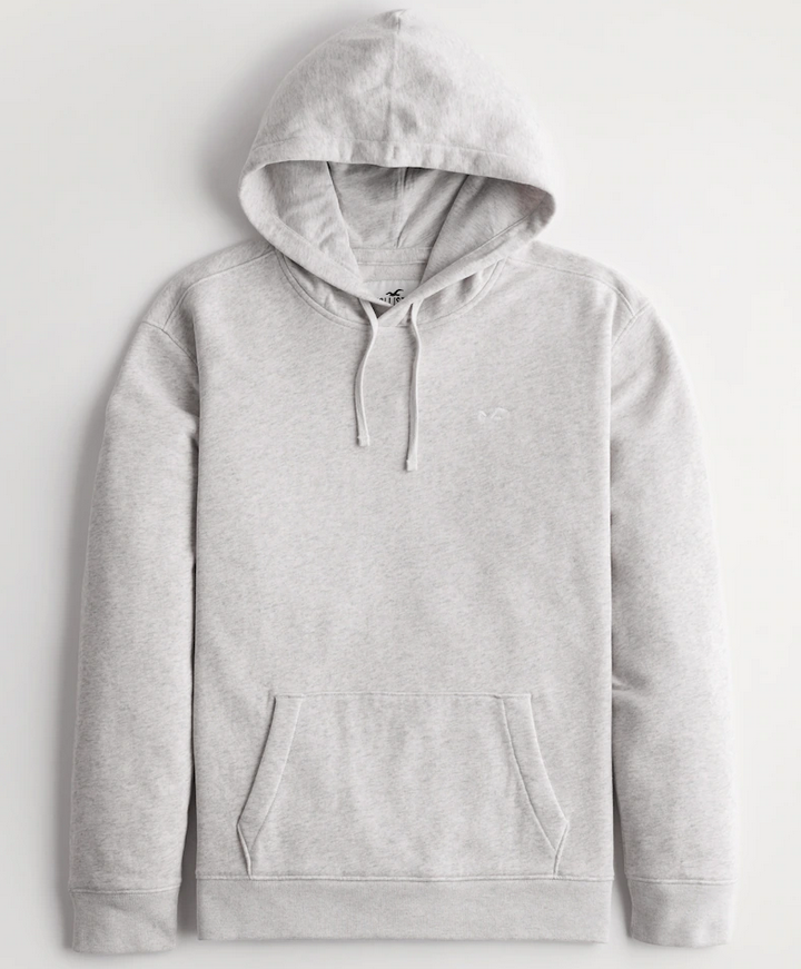 SOLID HOODIE/ Color: Light Heather Grey/size S