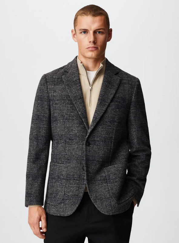Prince of Wales wool-blend blazer REF. 37007107-MOLINA-LH ( size 36 )
