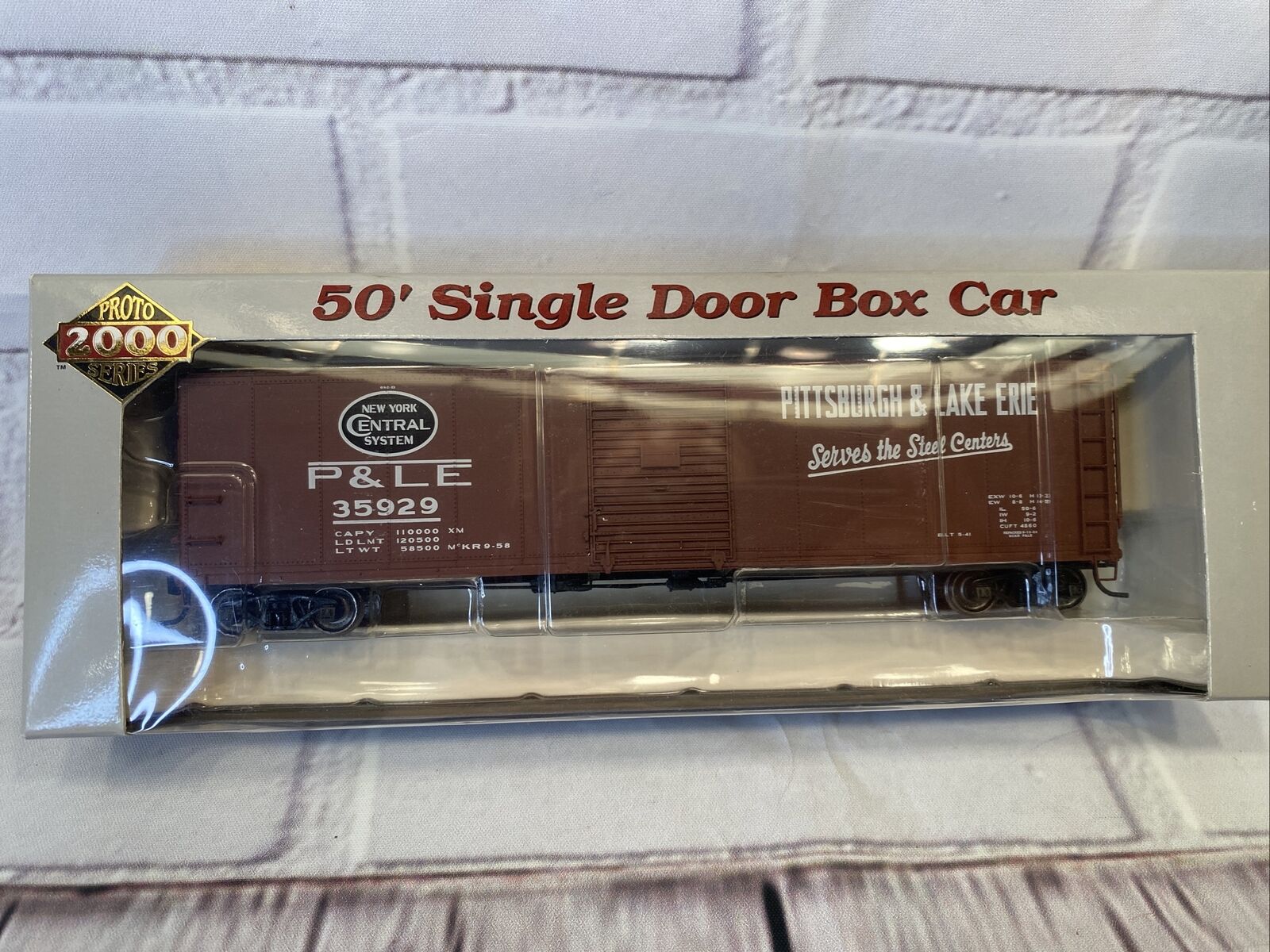 HO Proto 2000 23353 P&LE Pittsburgh & Lake Erie 50' Single Door Box Car #35929