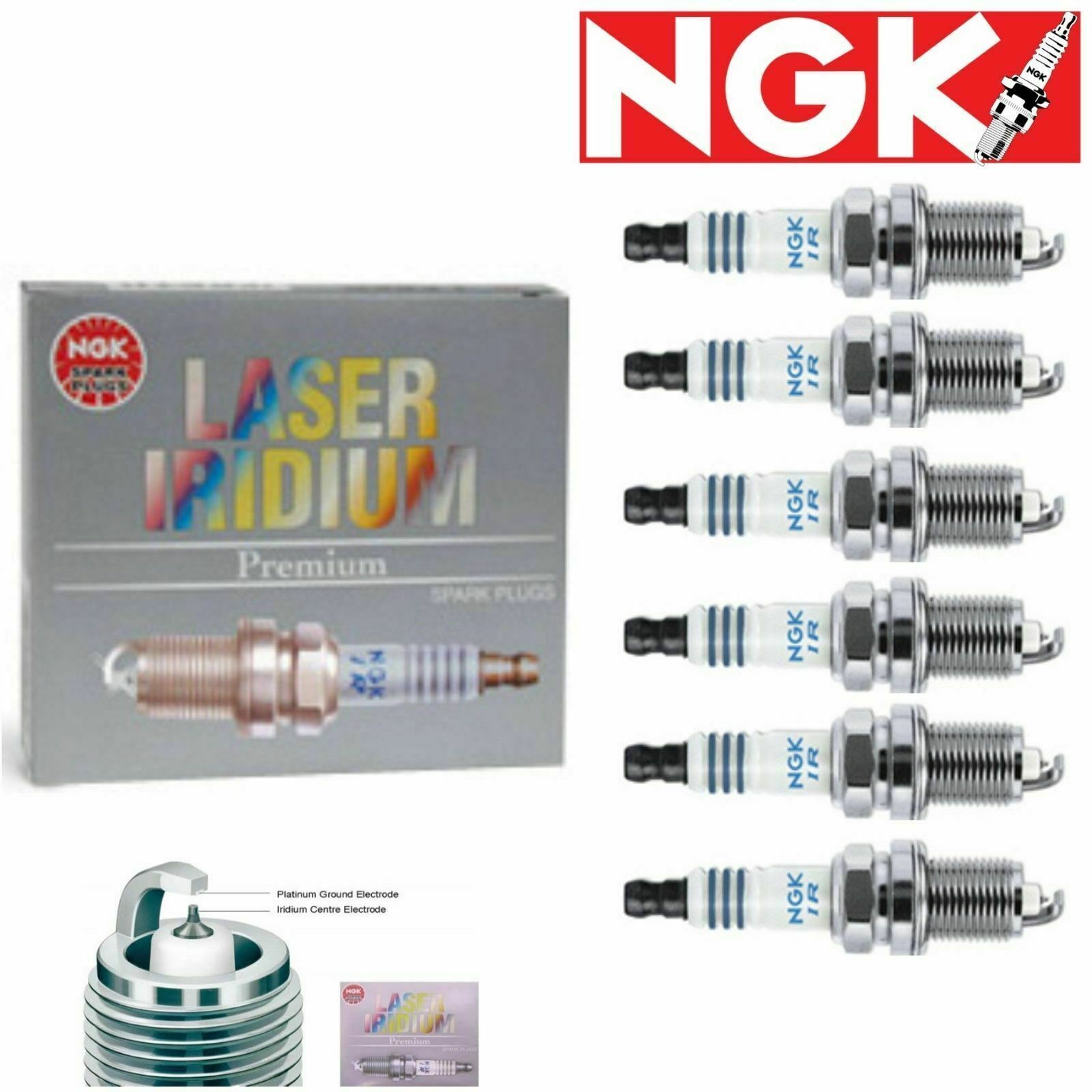 6 x Spark Plugs NGK Laser Iridium for for 2011-2017 Porsche Cayenne 3.6L V6