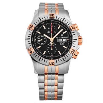 REVUE THOMMENAirspeed XLarge Pioneer Chronograph Automatic Black Dial Men's WatchItem No. 16071.6159
