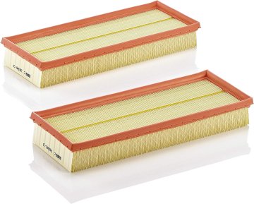 Mann Filter C 3698/3-2 Air Filter Element, (Set of 2)