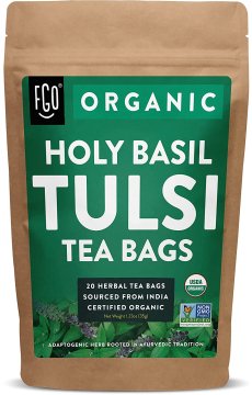 Style: Tea bags, Flavor Name: Tulsi, Size: 20 Count (Pack of 1)